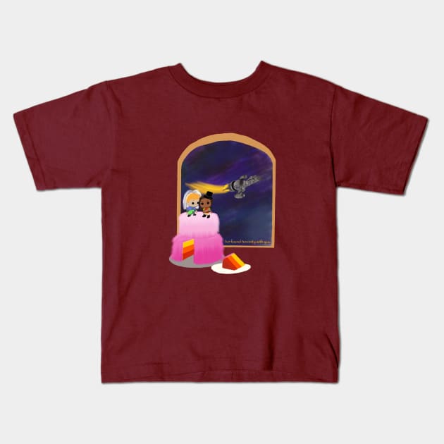 Firefly Wedding Kids T-Shirt by KataMartArt